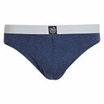 Мужские трусы слипы синие меланжевые BUGATTI 50012/6072 631