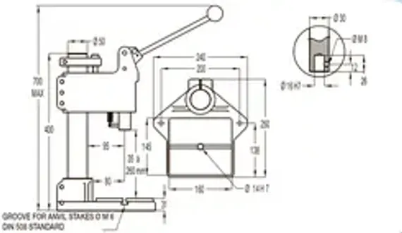 Коленно-рычажный пресс EMG 20HRLP