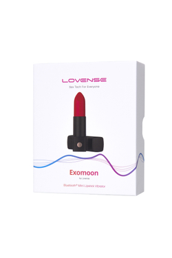 Тайный мини-вибратор LOVENSE Exomoon, силикон, чёрный, 8,8 см