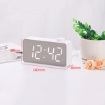 Часы зеркальные LED MIRROR DS-9043/6 White