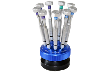 Набор отвёрток на круглой подставке 9 шт.