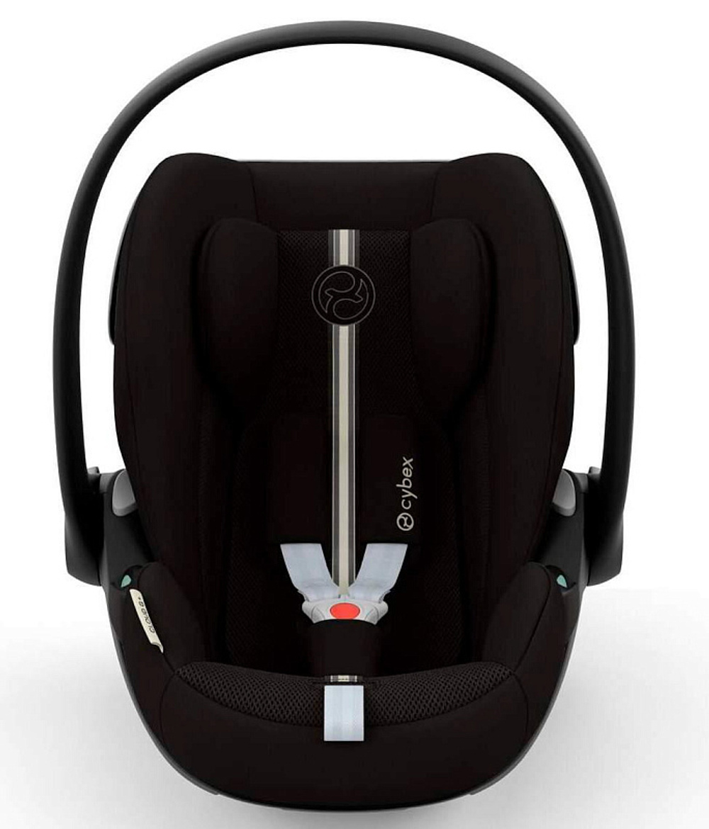 Коляска Cybex Coya Rosegold Frame Cloud G i-Size Moon Black Plus 2 в 1 Sepia Black с дождевиком и бампером