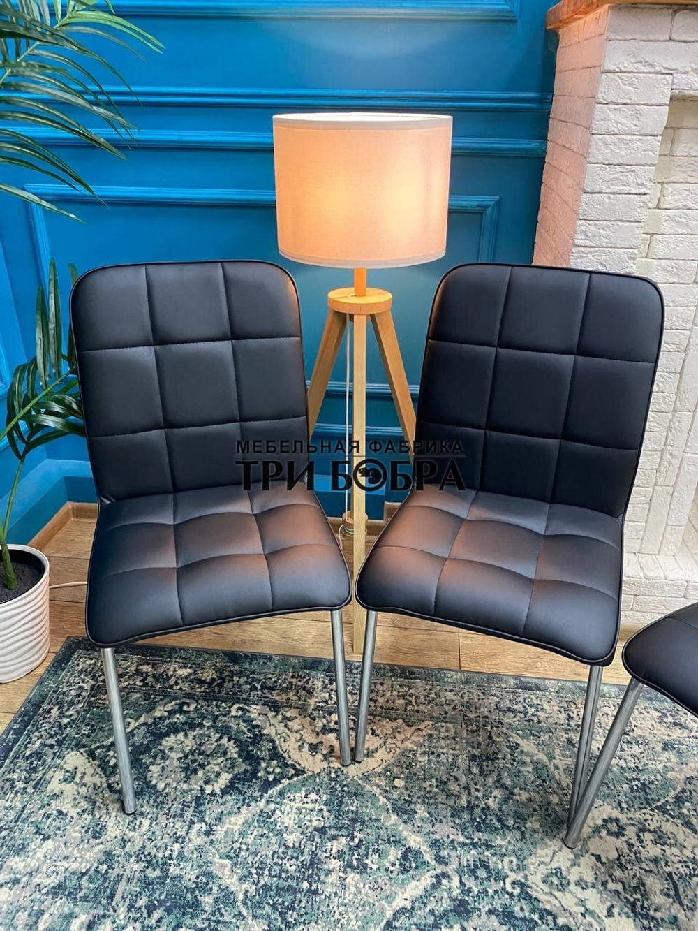 Стул «ЛОРД» черный экокожа