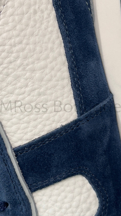 Мужские кроссовки Brunello Cucinelli Panelled бело-синие