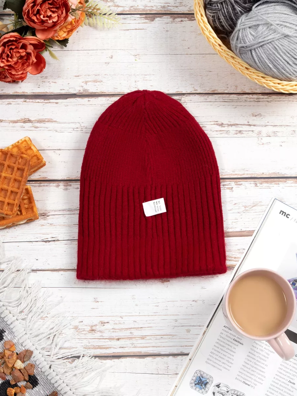 шапка ангора зимняя пушистая вязаная модная