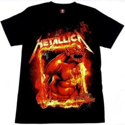 Футболка хлопок шелкография. TDM1271 METALLICA XL