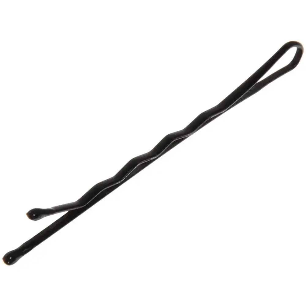 Невидимки для волос 30шт «Hair Grips - Волна», цвет черный, 5см