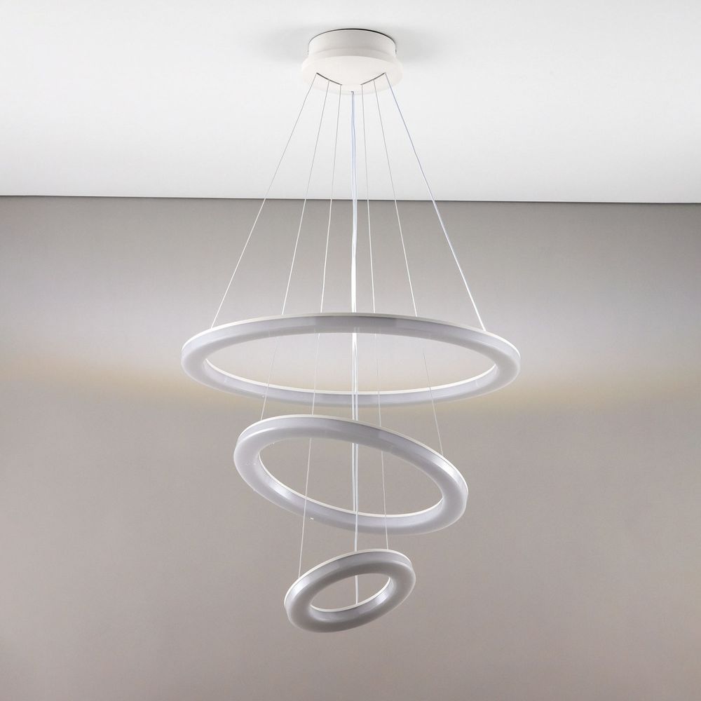 Citilux Электрон Смарт CL710A104S Умная люстра подвесная Белая