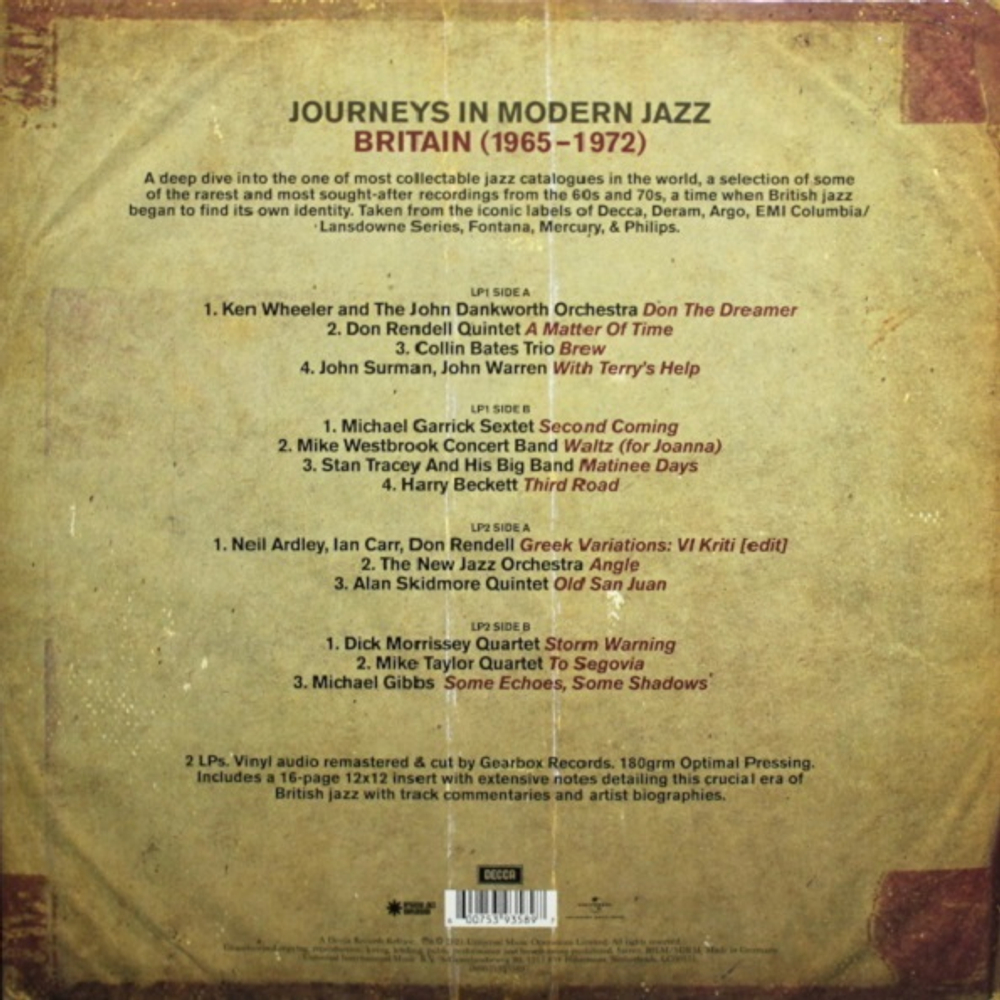 Сборник / Journeys In Modern Jazz - Britain (2LP)