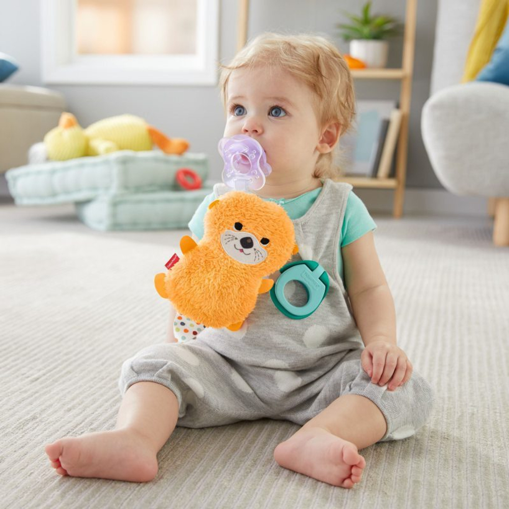 Fisher-Price Clipimals - Зажим для клипборда и пустышки Otter GJD29
