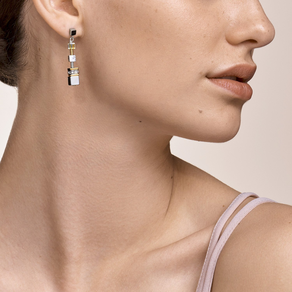 Серьги Coeur de Lion 4-In-1 Gold-Silver 5007/21-1617