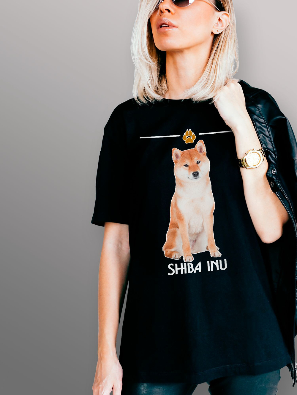 Футболка собака породы сиба-ину