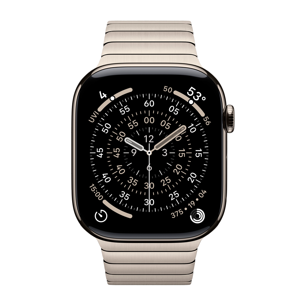 Умные часы Apple Watch Series 11 GPS + Cellular, 46mm, Natural Titanium Case with Natural Link Bracelet