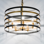 735050 Люстра EPSILON 5х40W E14 ЧЕРНЫЙ/ЗОЛОТО