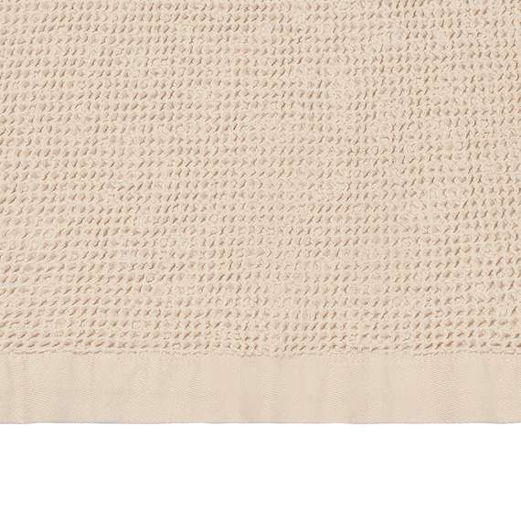 Полотенце банное из умягченной вафли кремового цвета из коллекции essential, 70x140 см