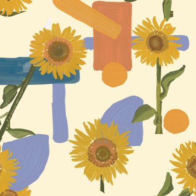 подсолнухи и геометрия