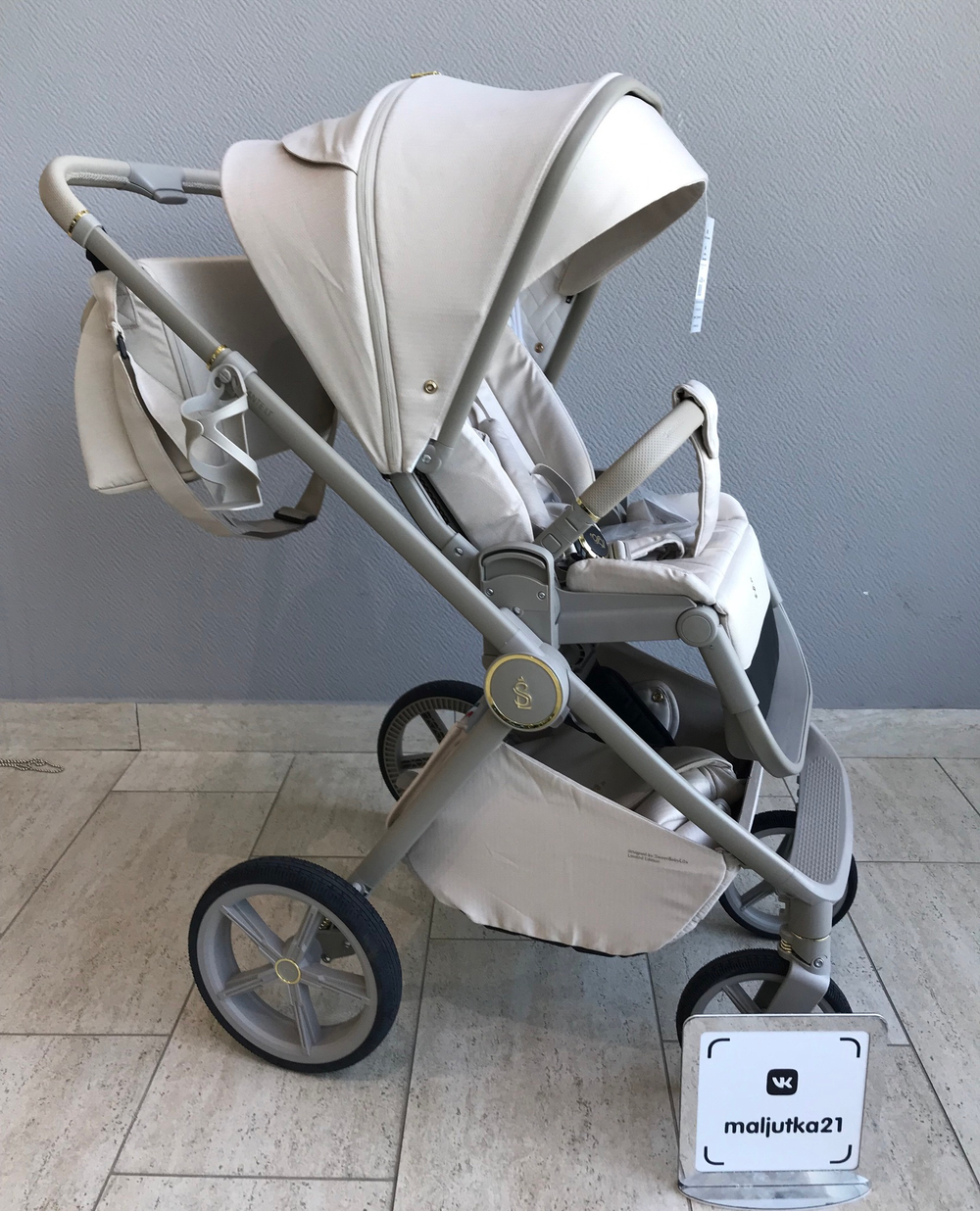 Прогулочная коляска SBL Elegante LT Beige