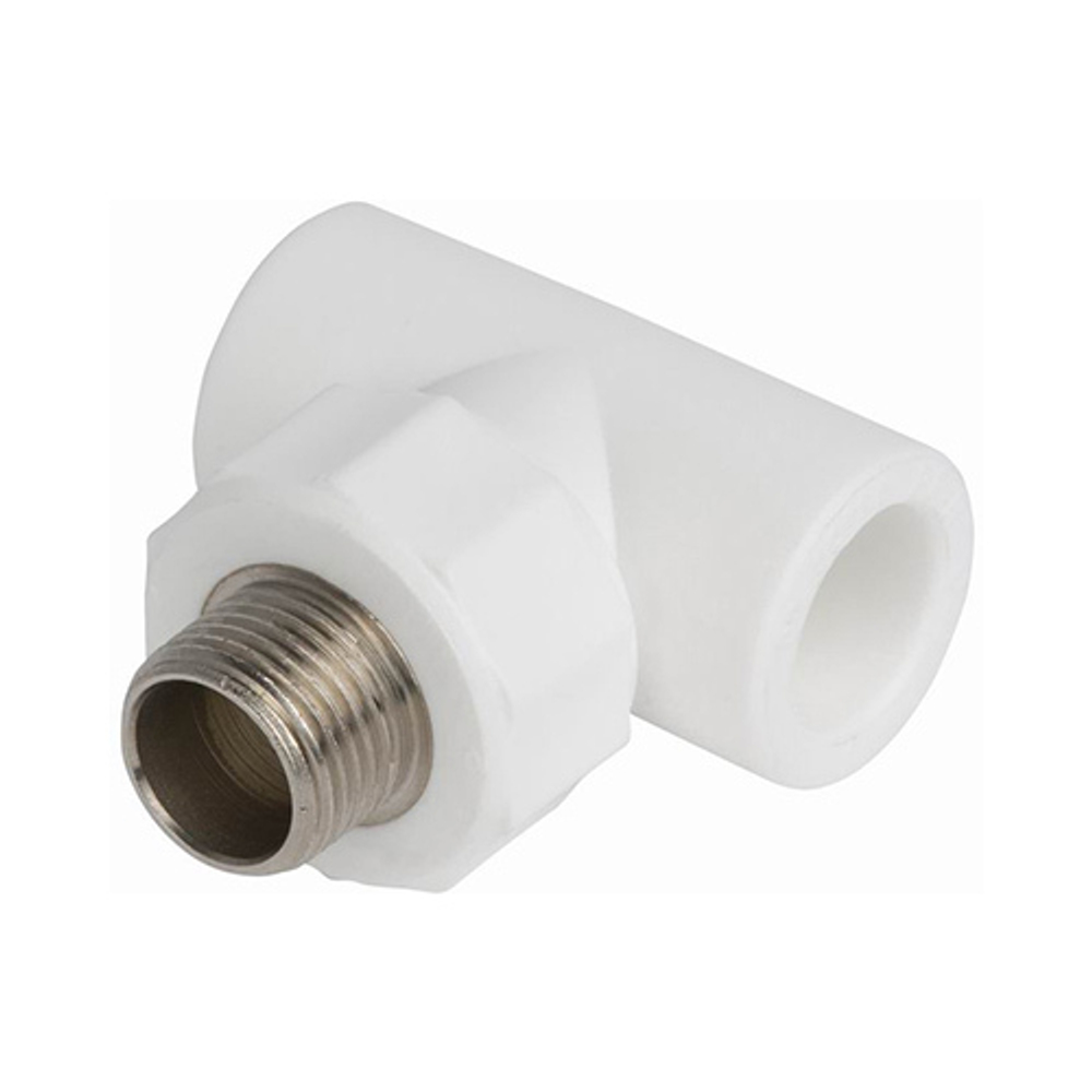 Тройник комб. НР Ø 32*3/4 ППР (белый)