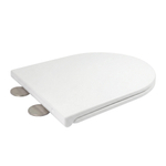 Сиденье для унитаза  WAVE RIFL дюропласт, микролифт, БЕЛЫЙ глянец