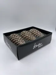 Набор елочных украшений Шишки 15х6,8 см., коричневый, 3 шт., Christmas DeLuxe (13123)