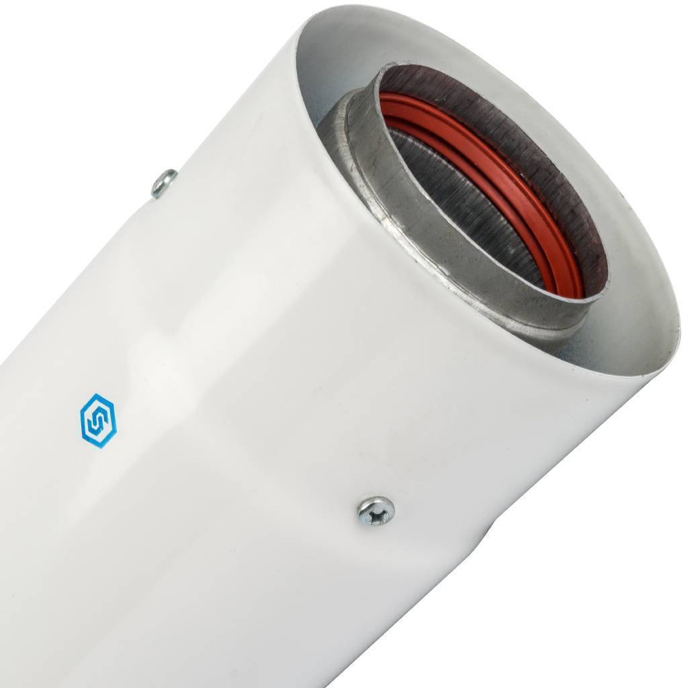 STOUT Элемент дымохода  Ø60/100 труба коаксиальная телескопическая 470-750 мм п/м, уплотнения и хому