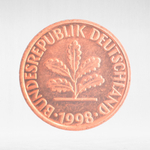Germany, 1 Pfennig, 1998, (Stuttgart Mint - "F"), XF