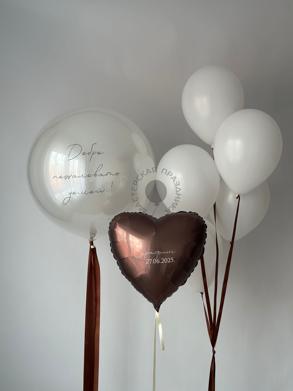 Воздушные шары на выписку №8741  Изображение2