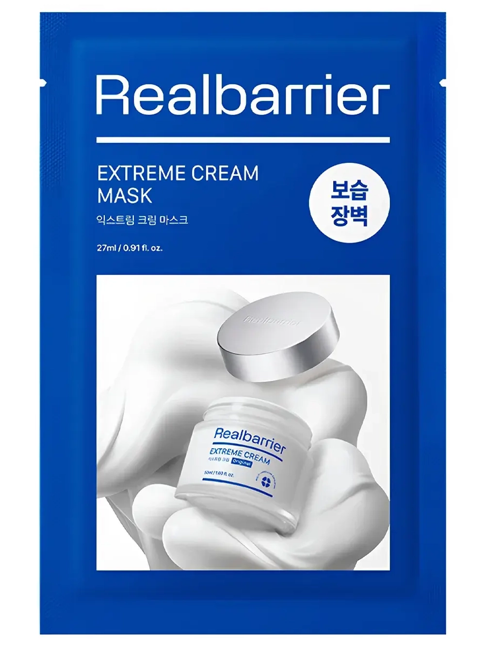 Real Barrier Ламеллярная восстанавливающая тканевая маска с керамидами Extreme Cream Mask 27 мл