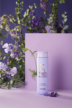 MASIL 5 Salon No Yellow - фиолетовый шампунь, нейтрализующий желтоватый оттенок /   300  ml  / GTIN 8809744060361