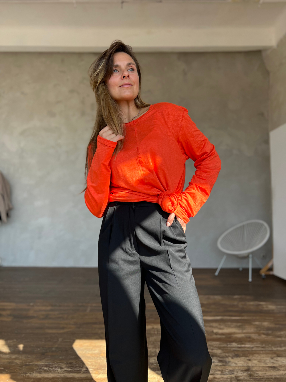 Лонг две половинки апельсиновый