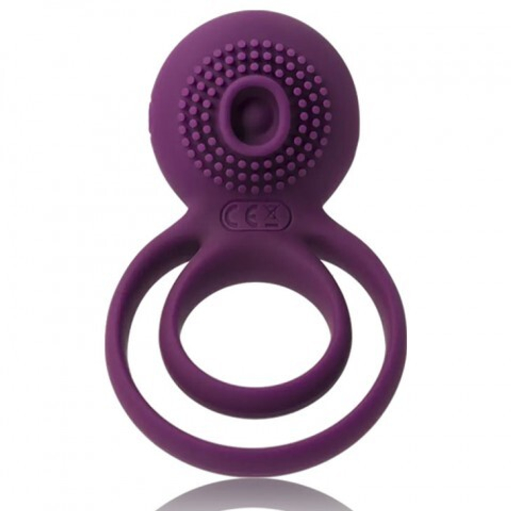 Двойное эрекционное виброкольцо Tammy фиолетовое от SVAKOM