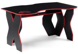 Компьютерный стол Вивианн 140х89х75 красный / черный