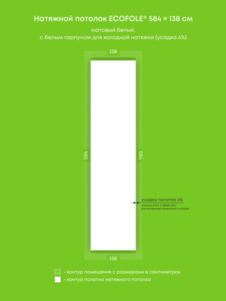 Натяжные потолки 8.1 м2, 3.2 м2