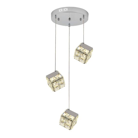 Подвесная светодиодная люстра Indigo Radioso 12048/3P Chrome V000136L