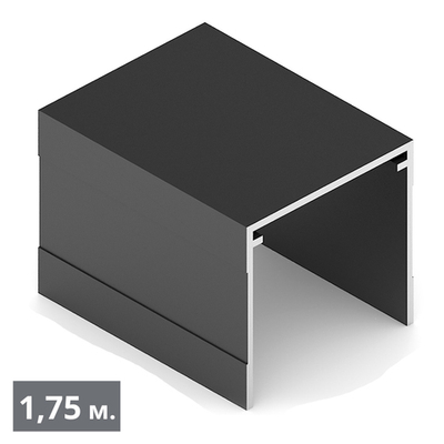 СТАНДАРТ Направляющая верхняя однополозная (1,75 м) черный матовый (RAL) (AS0714) Aristo