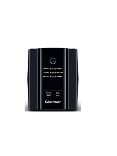 ИБП CyberPower UT1500EG {Line-Interactive, Tower, 1500VA/900W USB/RJ11/45/USB charger A/C (4 EURO), 12В/7 Ач х 2}