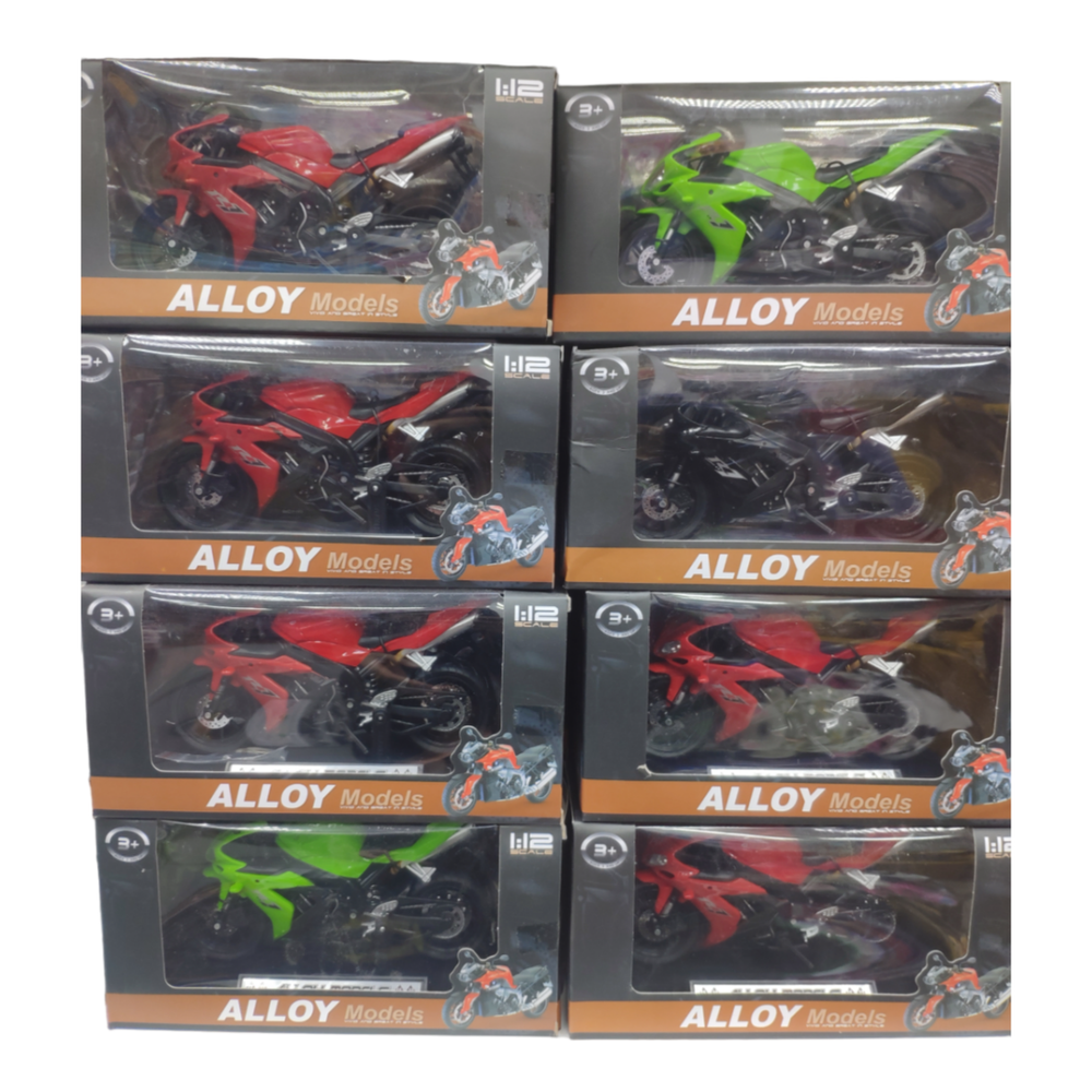 Игрушечный гоночный мотоцикл "Alloy models" масштаб 1:12