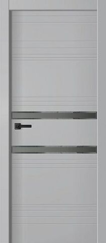 Межкомнатная дверь Двери Гуд Onyx 32 (зеркало с фацетом) Серый бархат