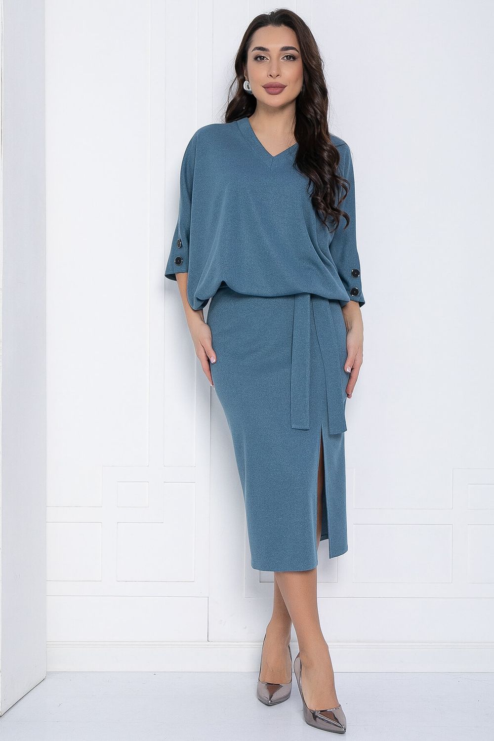 Платье Вэнсдей (джинс) П12576-4 LT Collection