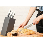 Набор ножей 5 пр, 20;20;12.5;9 см, нерж сталь, рук пласт, с подст, Daniks, Маренго, JA20190132