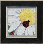 "Божья коровка на маргаритке"-MH14-2116 вышивка