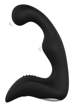Чёрный перезаряжаемый массажёр простаты Booty Pleaser