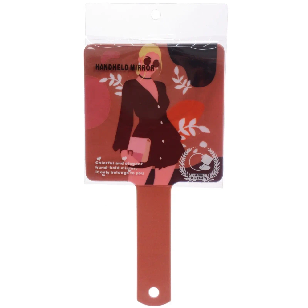 Зеркало косметическое «ИМАНИ - ЭФФЛОДИ», микс 4 дизайна, 23,4*12см (PVC подвес)