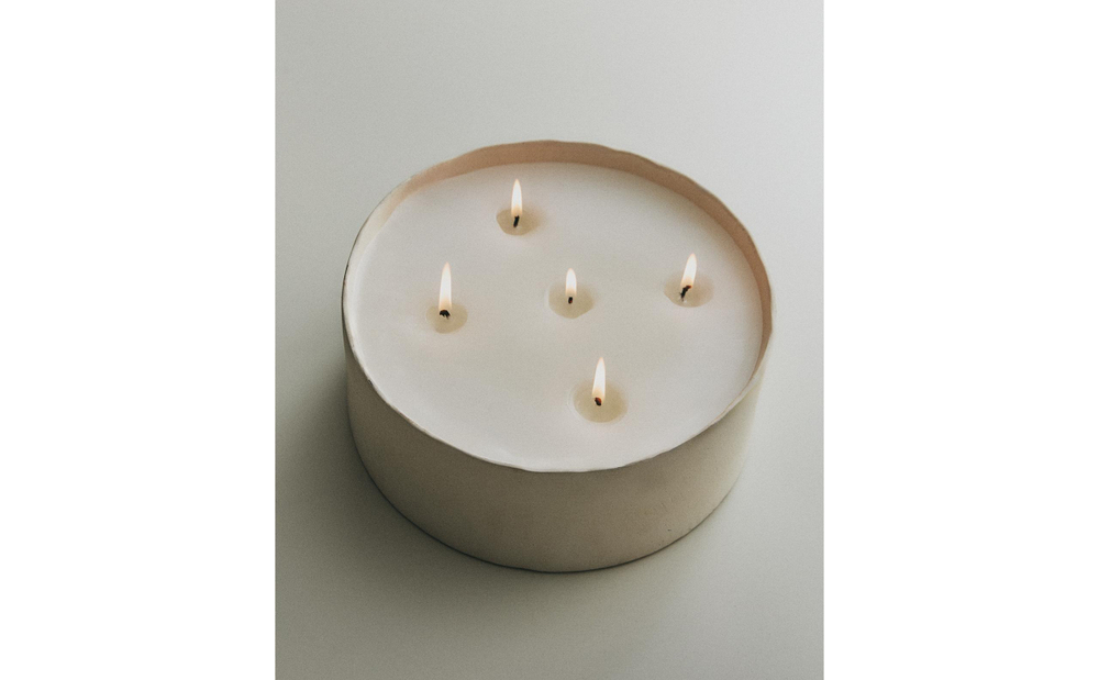 Декоративная свеча Zara Home, 8х25х25 см, керамика, 2392/065