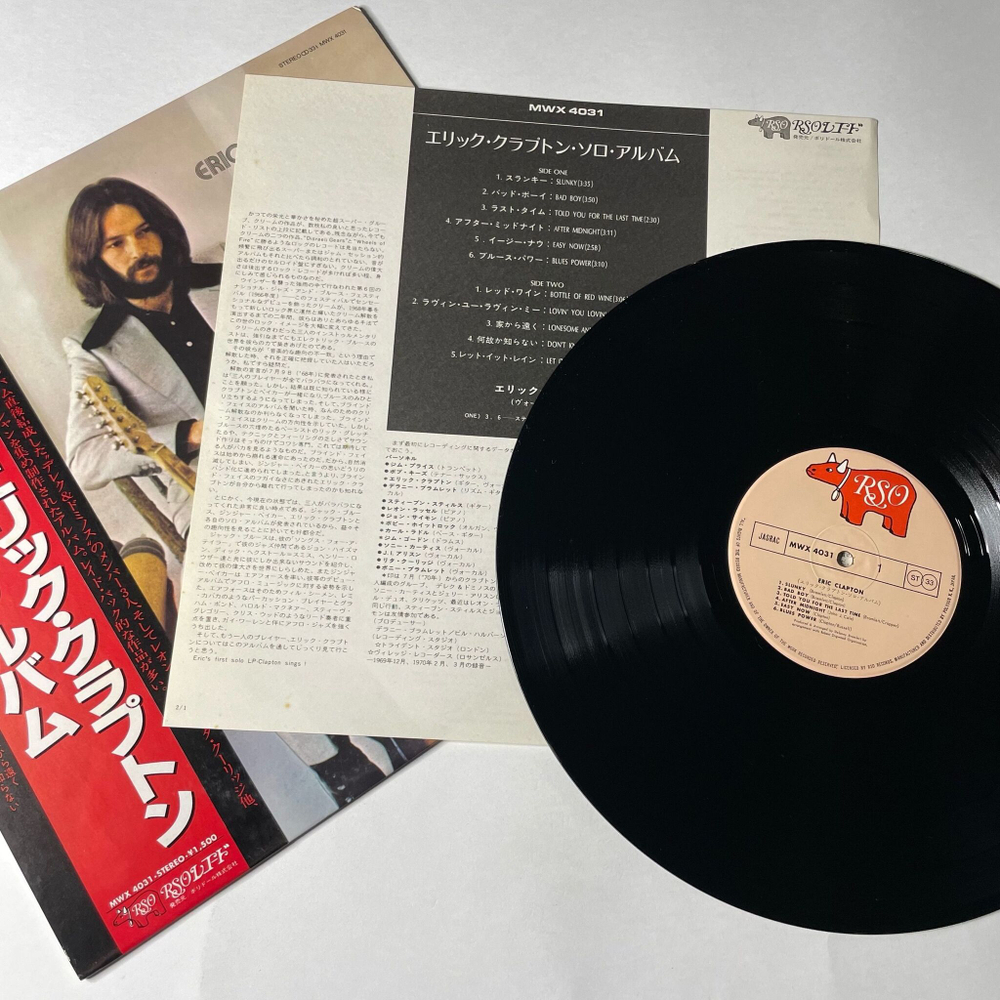 Винтажная виниловая пластинка LP Eric Clapton (Japan 1980) (Obi)