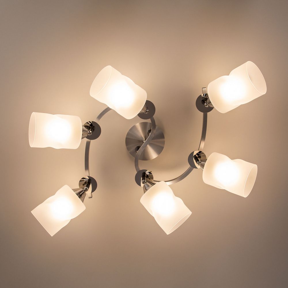 Citilux Сиерра CL119260 Люстра с поворотными плафонами Алюминий