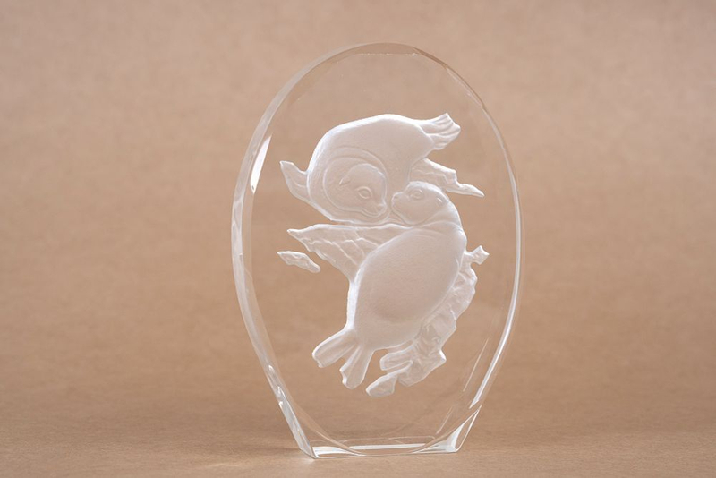 Пресс-папье с изображением пары тюленей