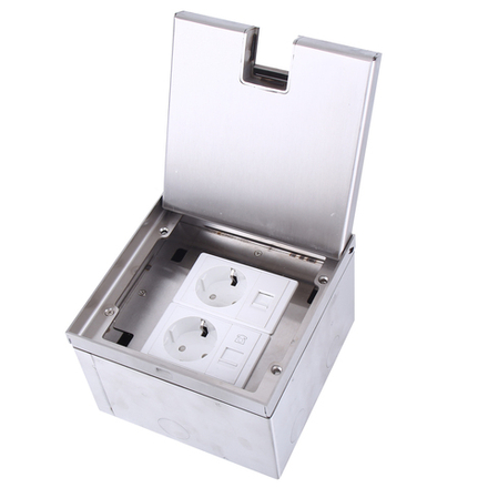 Donel Лючок в пол 6 мод. (2 мод. 45х45 мм. + 2 мод. 22.5х45 мм.), металл, в уровень с напольным покрытием