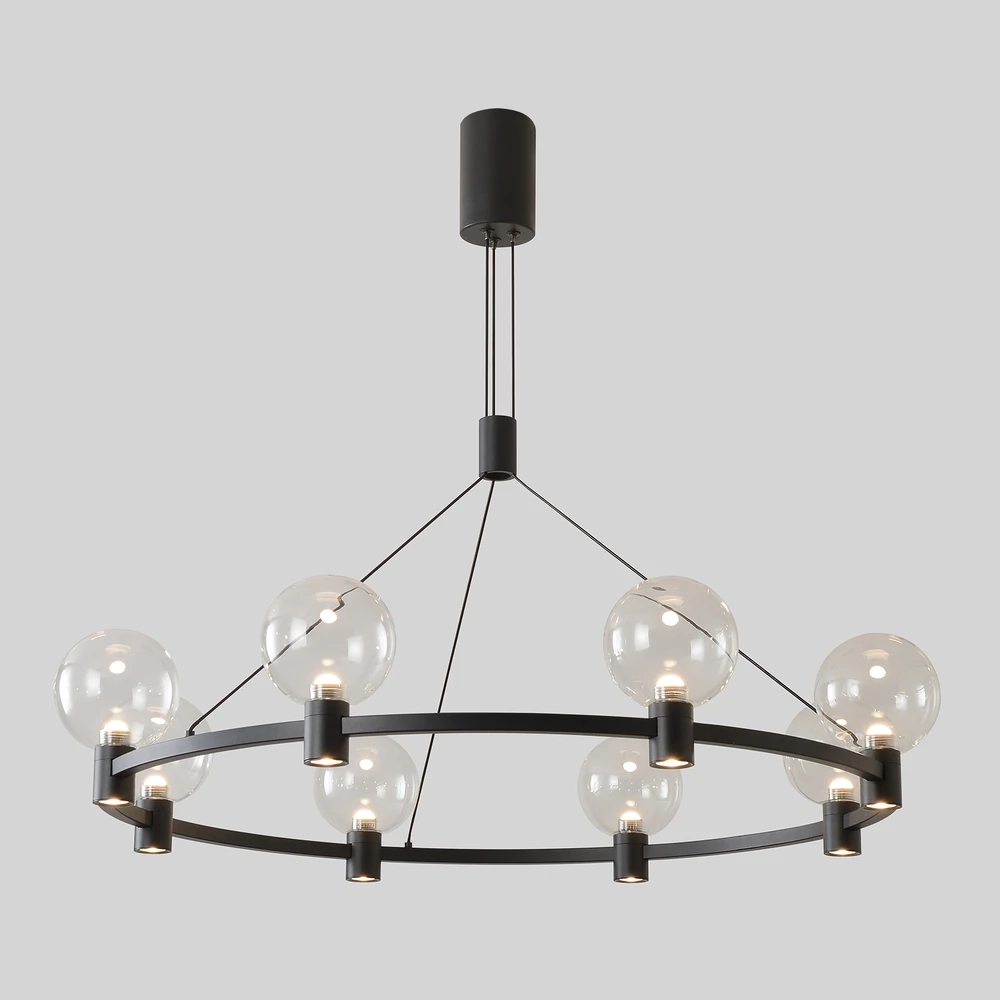 Подвесная люстра Crystal Lux DUET SP56W LED BLACK