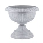 Вазон на ножке большой D 395 мм 9,5 л, светлый камень